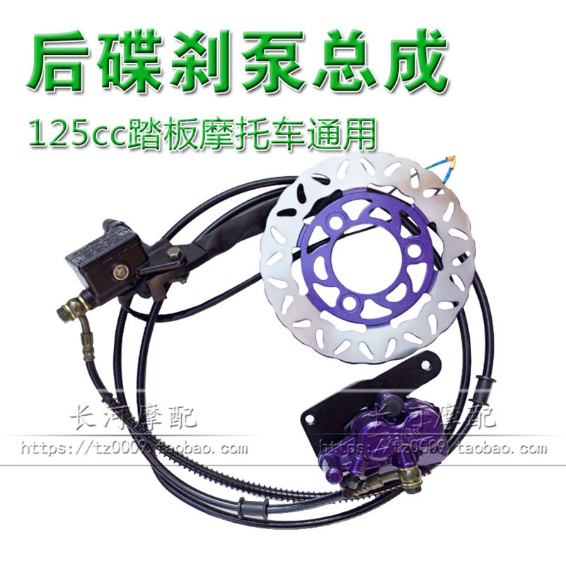 速发电摩踏板助力车迅鹰电动车改装后碟刹上下泵R碟刹后战速总成