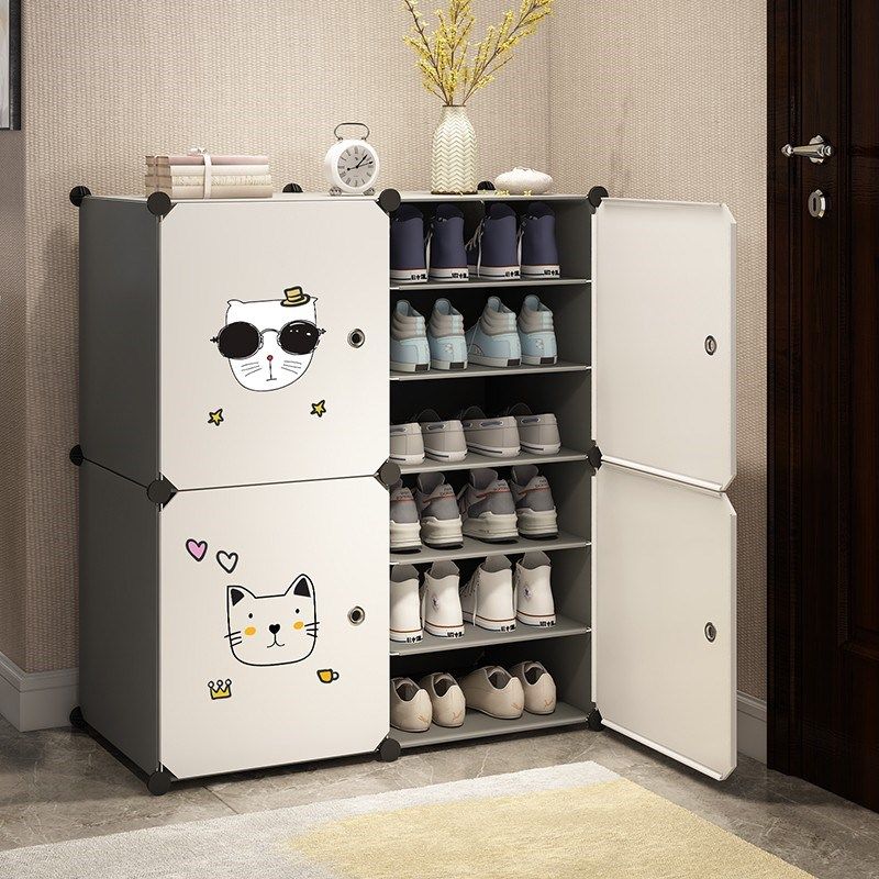 速发屋简片鞋柜家用室内好看经舍型收纳卧室小型鞋架宿济魔易门口