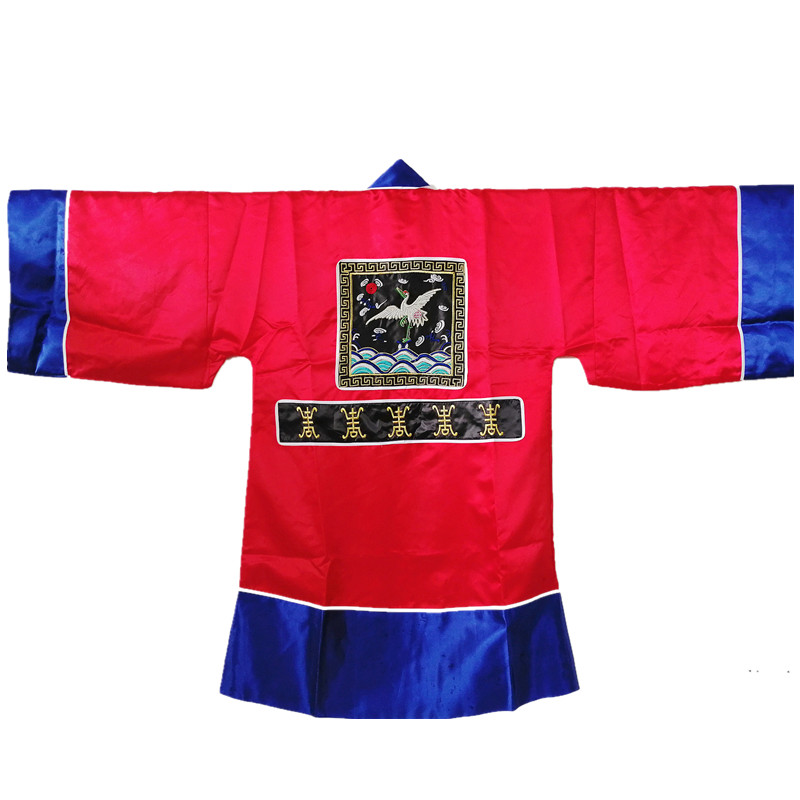 速发仙鹤衣道士服装用品法衣道服道袍长袍套装经衣仙鹤补子衣缎布