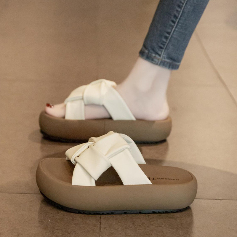 速发厚底外高绝美凉拖鞋夏穿增2024新款时尚仙风法式休闲沙滩凉鞋