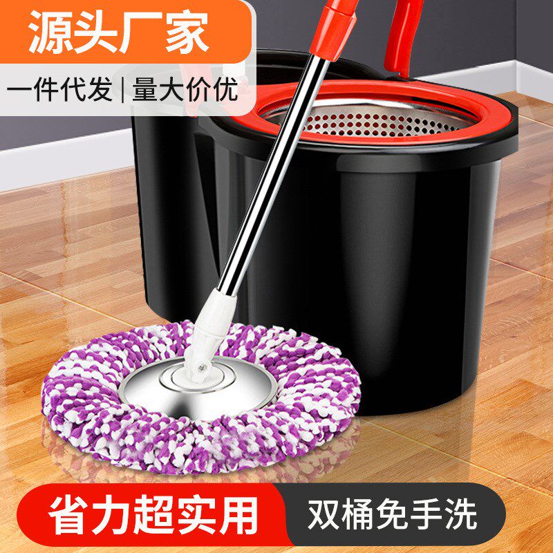 速发旋转拖把桶套装好用双驱动神奇拖墩手压布布手拖免地洗拖地桶