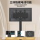 极速电视机落地支架横竖屏旋转直播投屏通用壁挂架可X移动带轮推