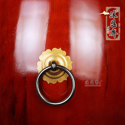 极速台湾牛皮大鼓松木圆桶雷音法B鼓道场法会钟鼓法事乐器佛堂高