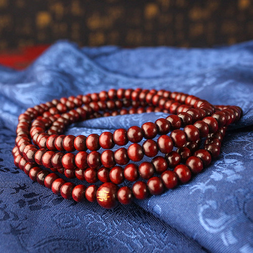 极速桃木手链情侣j念珠手串108颗男士女士款木质多圈平安珠挂件首