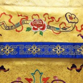 新品 F饰布艺绣品桌裙精品暗花桌 福慧佛具香炉拜垫香烛佛龛供桌装