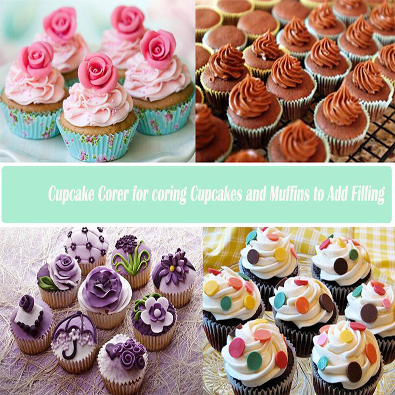 速发SILIKOLOVE Cupcake Corer Plunger Cutter astry Corer Deco