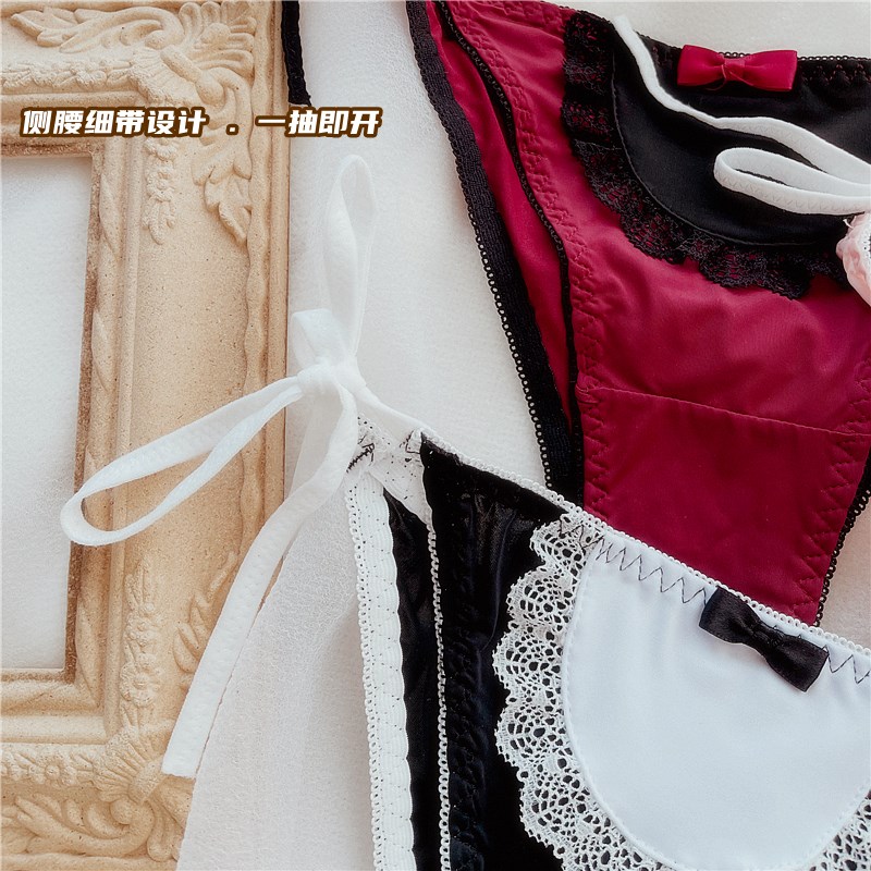 极速日系可爱少女仆萝莉风JK性感蕾丝I女三角内裤低腰短裤系带透