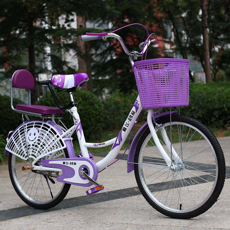 极速自行车男女24/26寸轻便通勤单车G成人学生普通复古代步自行车