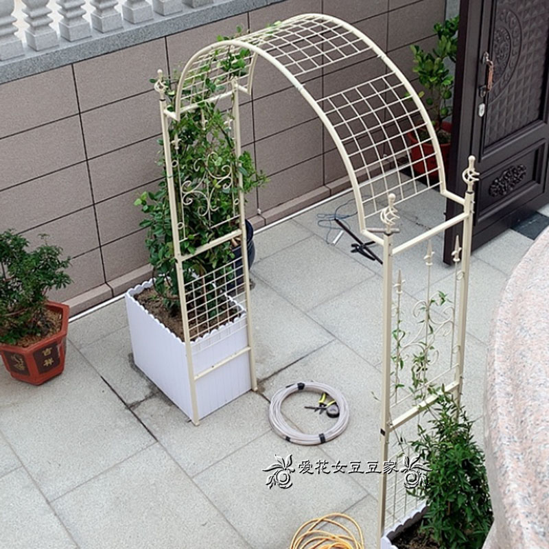 极速门宽1.2-1.4米花园拱门花架E园艺爬藤攀爬架子月季爬藤架庭院