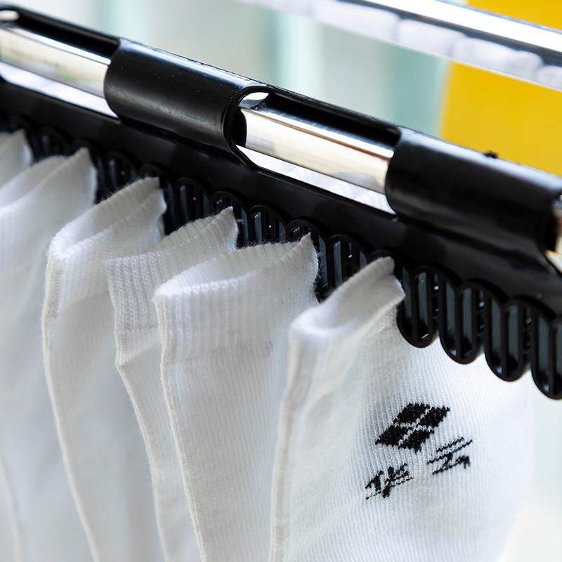 极速阳台晾衣服神器晒鞋架窗外晾衣架窗户晾晒杆T窗台防盗网晒枕