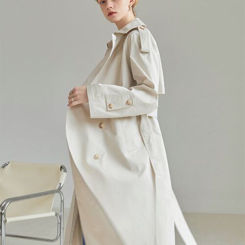 极速FANSIALEN Suit Collar vFull Regular Sleeve Long Straight