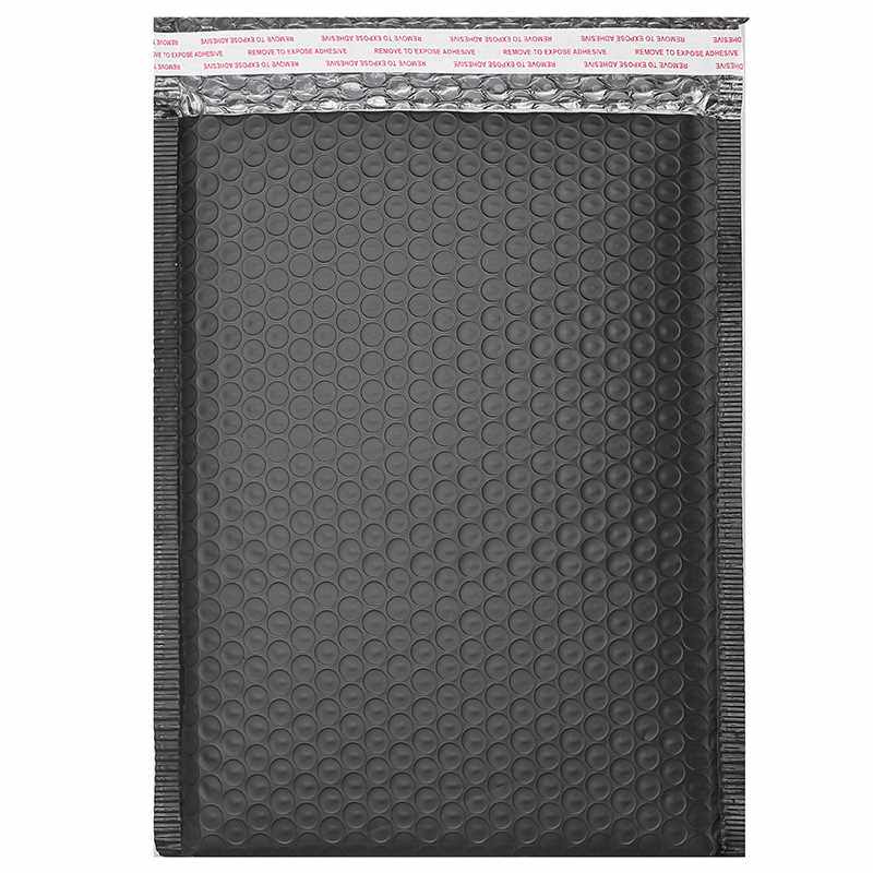 极速气泡袋黑色哑k光服装包装用信封膜快递打包泡沫袋包装袋子定