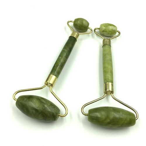 极速Double Head Green Jade Roller Elliptical MassagVer Eye F
