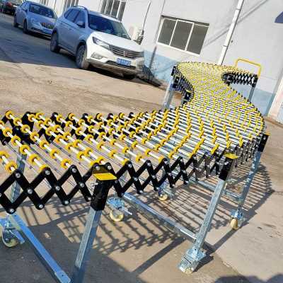 极速厂促厂促无动力流水线不x锈钢滚筒线输送机下货卸货神器滑梯