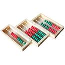 极速木制数学学习五五分十板计算架小学生算盘P教具早教算珠拨珠