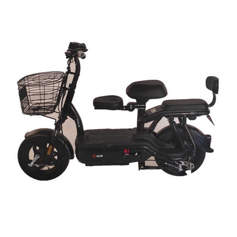 极速自行车踏板滑板电动车电动车前置宝宝K儿童座椅黑色折叠护栏