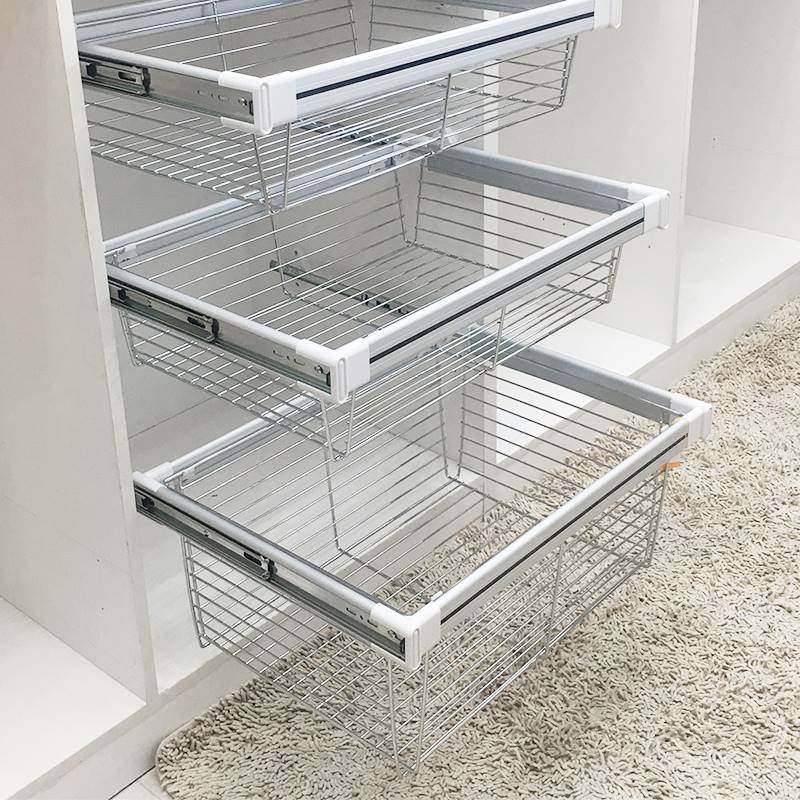 极速伸缩衣柜g拉篮抽屉式收纳藤篮衣橱内置裤架家用柜子推拉置储,基础建材,衣柜拉篮,淘宝优惠券,粉丝福利购,淘宝优惠卷