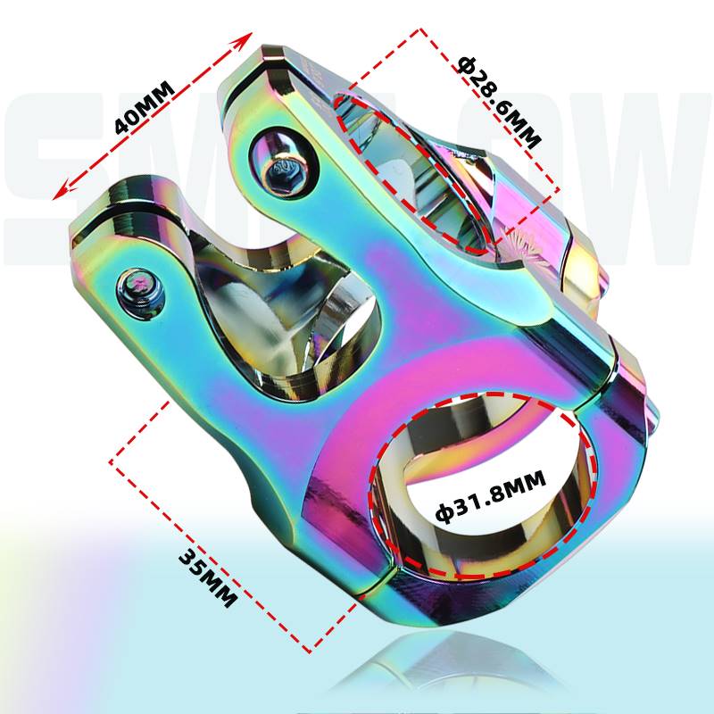 极速登山自行车把立XD35q 镂空速降CNC短把立 31.8*35MM立管车头