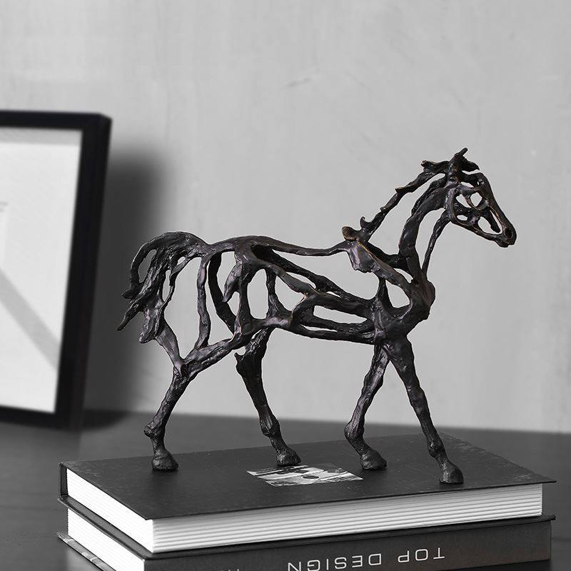 极速新古典骏马创意金属摆件客厅电视柜工L艺礼品摆饰桌面酒柜玄,商业/办公家具,办公茶水柜,淘宝优惠券,粉丝福利购,淘宝优惠卷