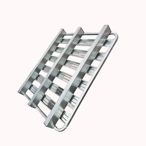 极速销镀锌钢制托盘金属栈板仓储防潮地台板川字S物流周转半铺堆