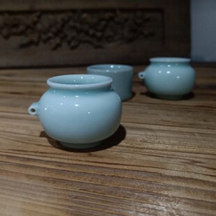 极速绣眼青瓷器鸟罐竹笼鸟食罐点颏F靛颏宠物缸鸟笼配件小鸟喂食