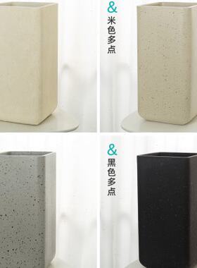 极速玄之祥石高款花盆方r形高筒镁泥水泥盆仿麦饭石水磨石简约客