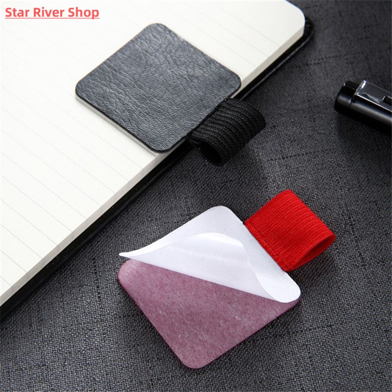 极速2PCS Pen Holder Self AdhesivCe PU Leather Pencil Holder