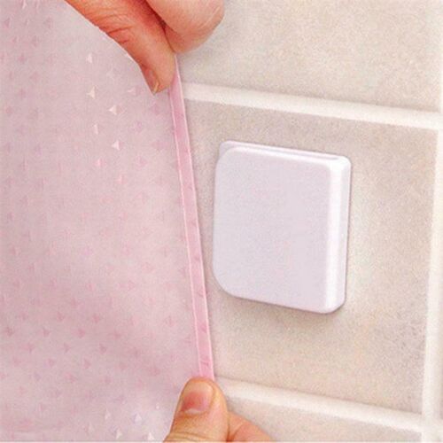 极速2pcs 5.0*4.j5cm Adhesive Shower Curtain Clips Anti Splas