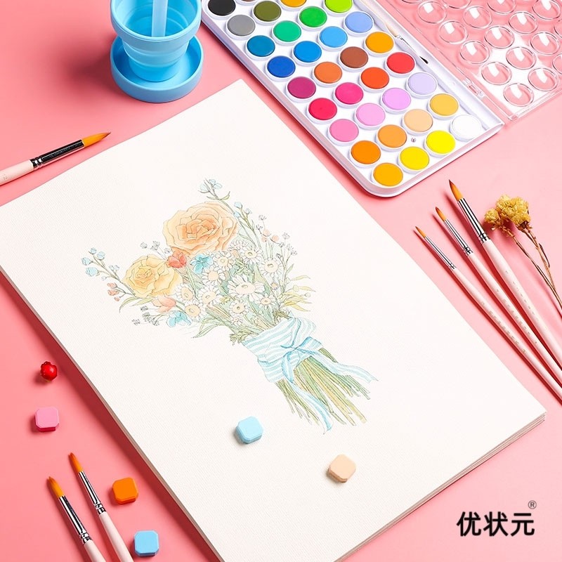 极速水彩线稿水彩l笔绘画填色本画画diy成人儿童涂画涂鸦画纸上色,文具电教/文化用品/商务用品,文创/手作/文化用品,淘宝优惠券,粉丝福利购,淘宝优惠卷