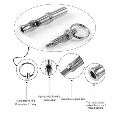 极速1Pc Hot Pet Dog Trraining Adjustable Whistle Sound Pet P