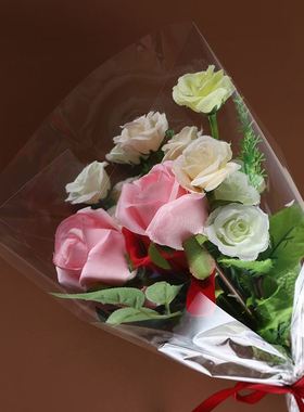 极速Transparent cellophane soft bouquet wrapping papXer flow