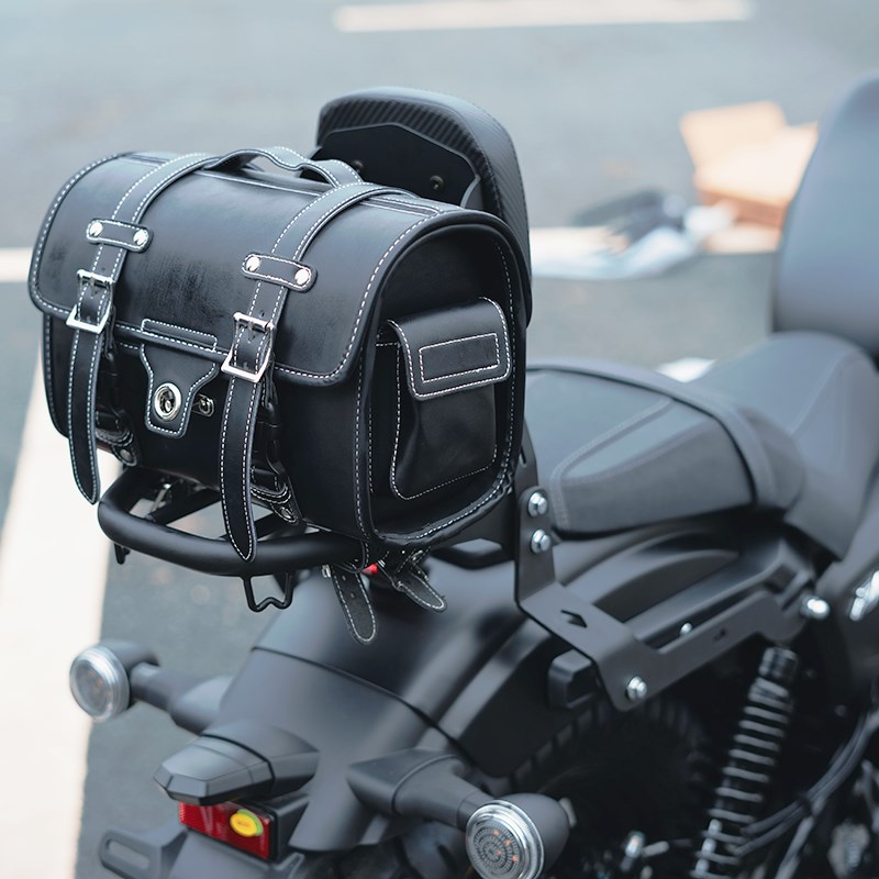 极速适用赛科龙RA250S保险杆B机车快拆边包摺叠靠背货架改装配件