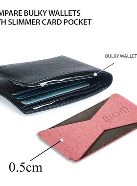极速Universal Slim Magnetic xCar Holder Sticker Wallet For i