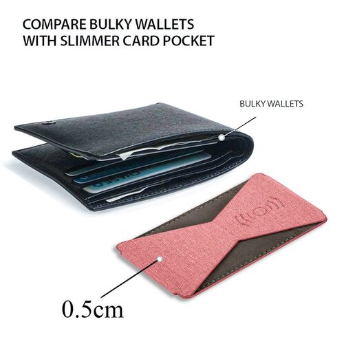 极速Universal Slim Magnetic xCar Holder Sticker Wallet For i