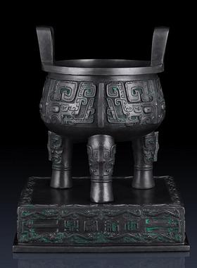 采购产品纯黄铜世纪宝藏三脚架装饰品办公室客厅财富装饰品青铜工