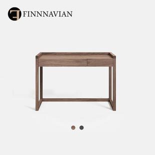 Frame弗雷姆 北欧胡桃实木书桌家用橡木电脑桌 日式 芬纳维亚