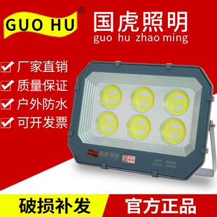 国虎led投光户外防水超亮室外工厂9090射50W100w200w大功率广告灯