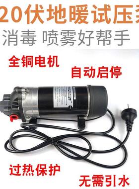 220伏高压清洗地暖试压泵可乐机dp170M配件12V直流隔膜水泵
