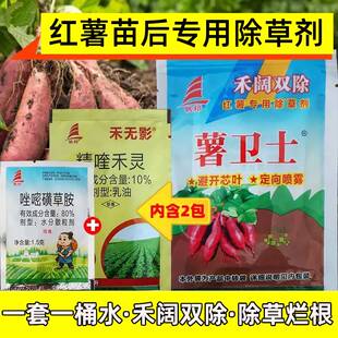 薯卫士红薯地除草剂精喹禾灵唑嘧磺草胺番薯田红薯苗后专用除草剂