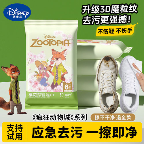 疯狂动物城羽绒服湿巾擦鞋儿童