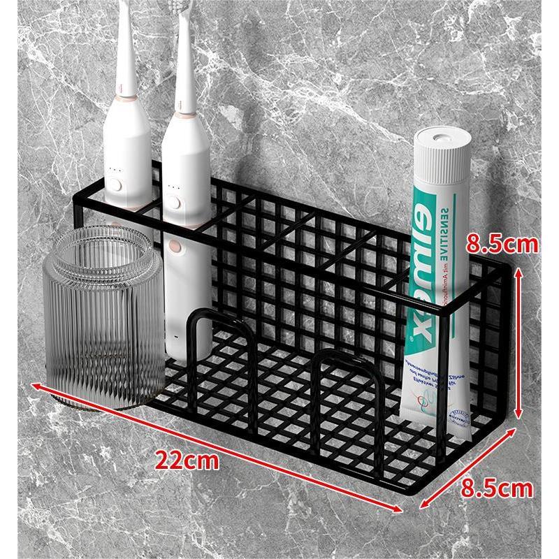 牙刷架子置物架免打孔卫生间漱口杯架子壁挂刷牙杯子电动家庭挂架