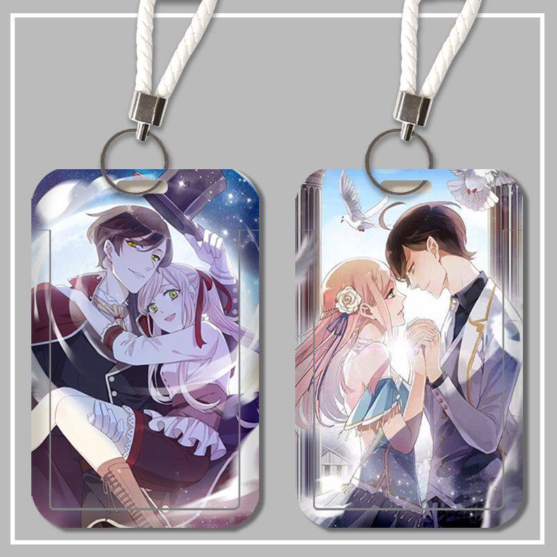 动漫甜美的咬痕卡套学生饭卡定制公交卡工厂工牌保护套工作证套