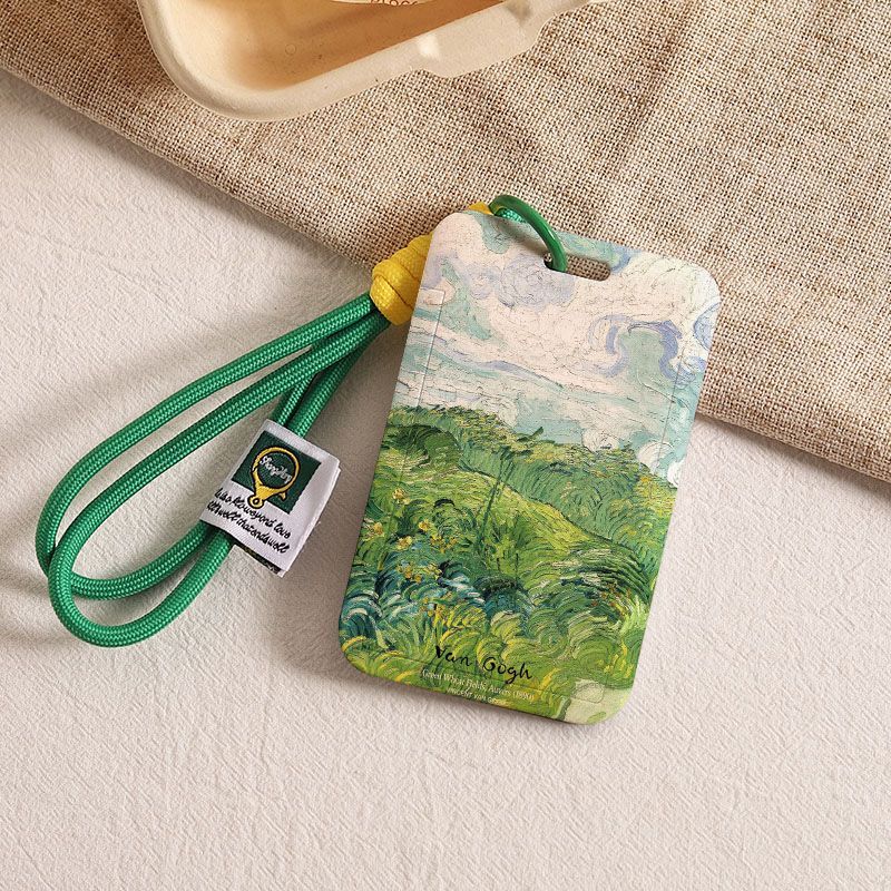 梵高油画麦田公交卡套9号小牛NFC卡保护套特斯拉卡片登机牌可定制