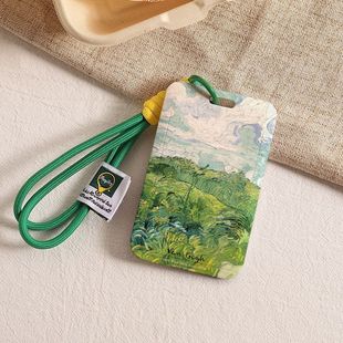 梵高油画麦田公交卡套9号小牛NFC卡保护套特斯拉卡片登机牌可定制