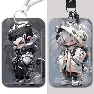 十二生肖机甲卡套校园学生饭卡公交门禁工作身份证件厂牌水保护套