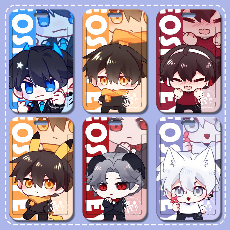 我的世界yeosM同人Q版滑盖式校园卡门厂牌伸缩挂脖卡套高颜值ins