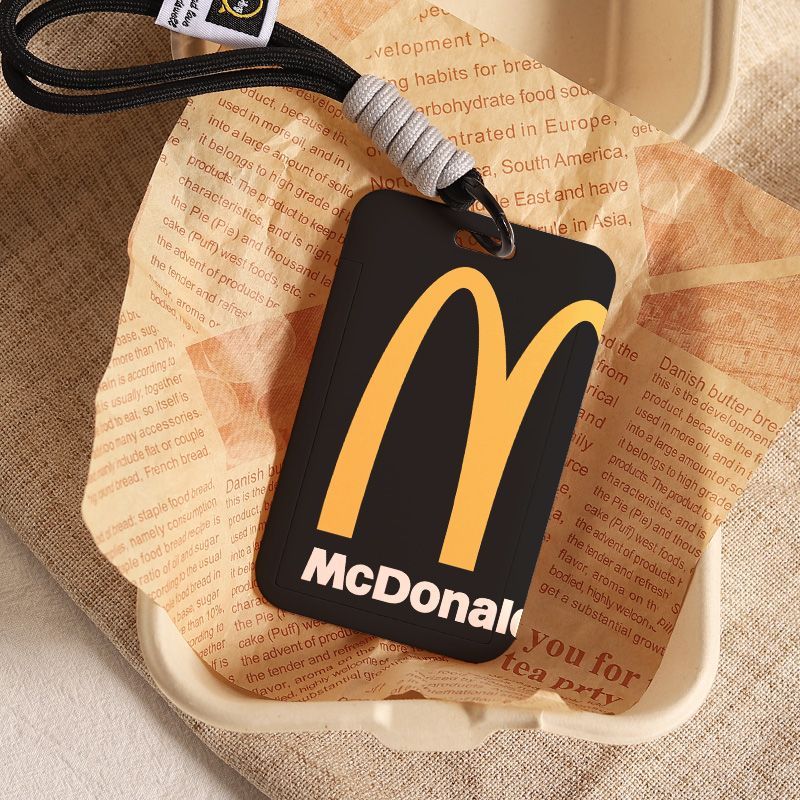 高颜值麦当劳公交卡套饭卡保护套简约轻薄9号小牛NFC卡套弹可定制