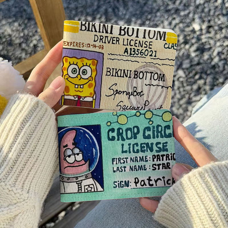 海绵宝宝派大星驾驶证保护套二合