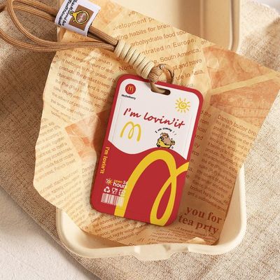 原创麦当劳学生卡套麦乐送可爱食堂饭卡保护套麦门NFC钥匙可定制
