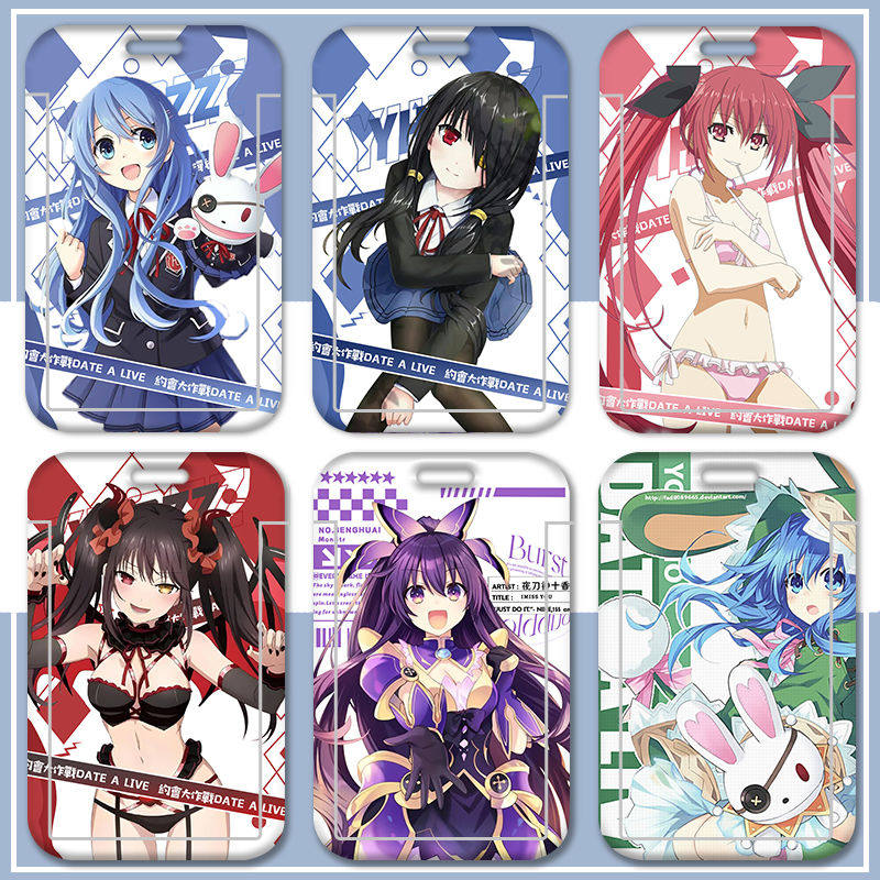 夜刀神十香校园门禁卡约会大作战12周年时崎狂三身份证保护套饭卡